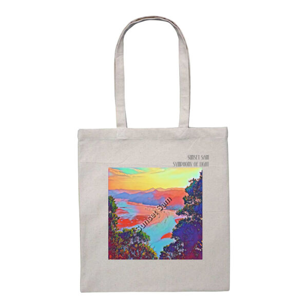 Seaview Vivid, front - Heavy Duty Canvas Tote with Gusset  Thumbnail