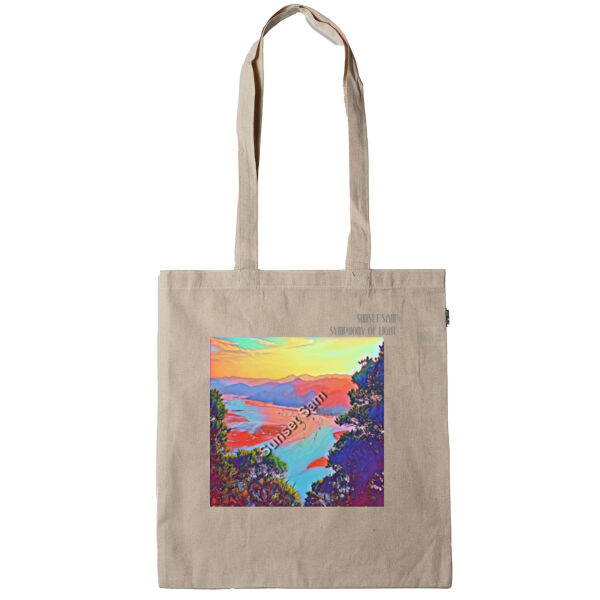 Seaview Vivid, front - Calico Tote Bag - Thread Project Thumbnail