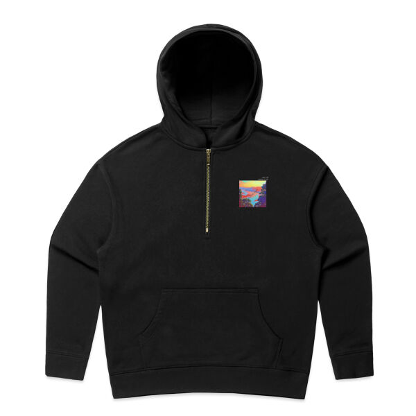 Seaview Vivid, front - AS Colour Womens Relax Half Zip Hood Thumbnail