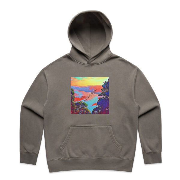 Seaview Vivid, front - AS Colour Womens Relax Faded Hood Thumbnail