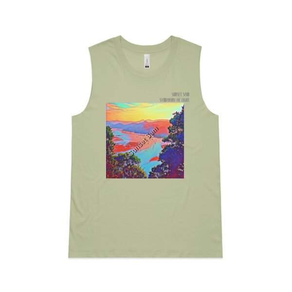 Seaview Vivid, front - AS Colour Womens Upside Tank Thumbnail