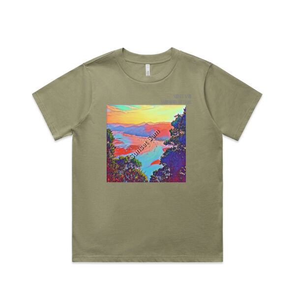 Seaview Vivid, front - AS Colour Womens Classic Minus Tee Thumbnail